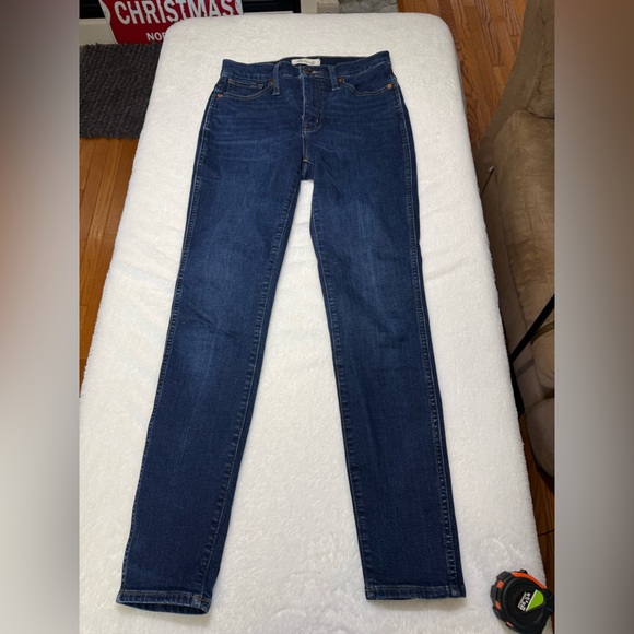 Madewell Denim - Madewell Dark Blue 10 Inch High Rise Skinny Jeans